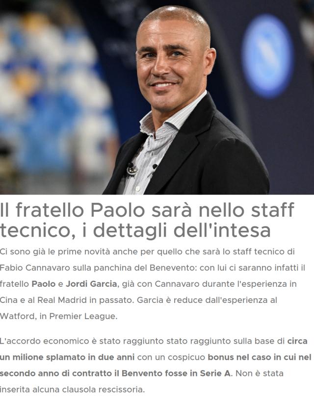 竞技宝-卡帅执教意乙队年薪百万欧 约恒大时期十二分之一